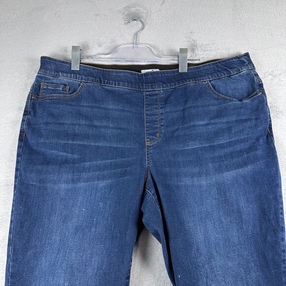 Croft & Barrow Jegging Jeans High Waist Womens Size Plus 20W High Rise Blue - Picture 3 of 12